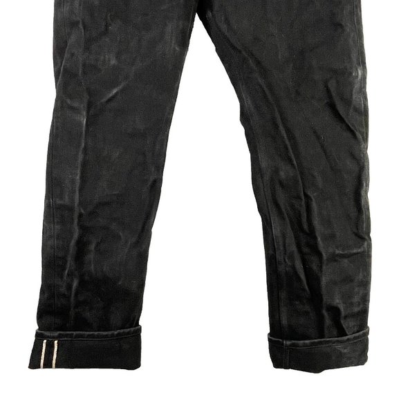 Brave Star Double Black 21.5 oz Heavyweight Selvage Denim Jeans 42 x 36 True Fit - Picture 6 of 15
